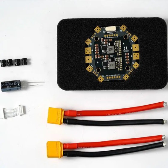 Foxeer PDB400 8S 400A PDB 4-8S Distribution Board DUAL Battery PAD Installation Hole Spacing 30.5mm for Drone Parts
